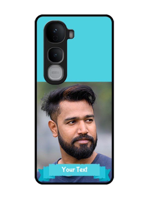 Custom Vivo Y400 Pro 5G Custom Metal Phone Case - Blue Color Design