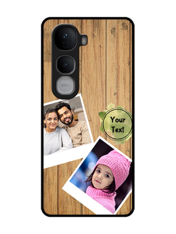 Custom Vivo Y400 Pro 5G Custom Metal Phone Case - Wooden Texture Design