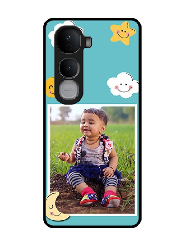 Custom Vivo Y400 Pro 5G Custom Metal Phone Case - Smiley Kids Stars Design