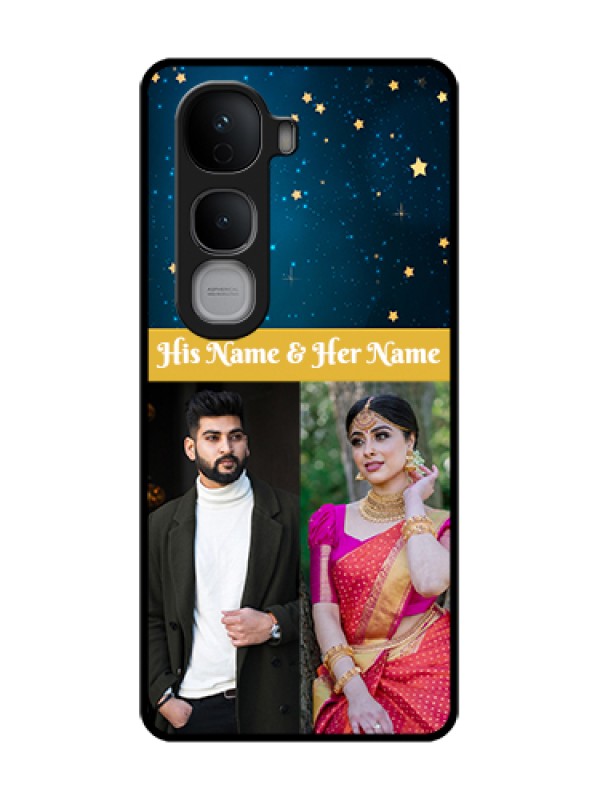 Custom Vivo Y400 Pro 5G Custom Metal Phone Case - Galaxy Stars Backdrop Design