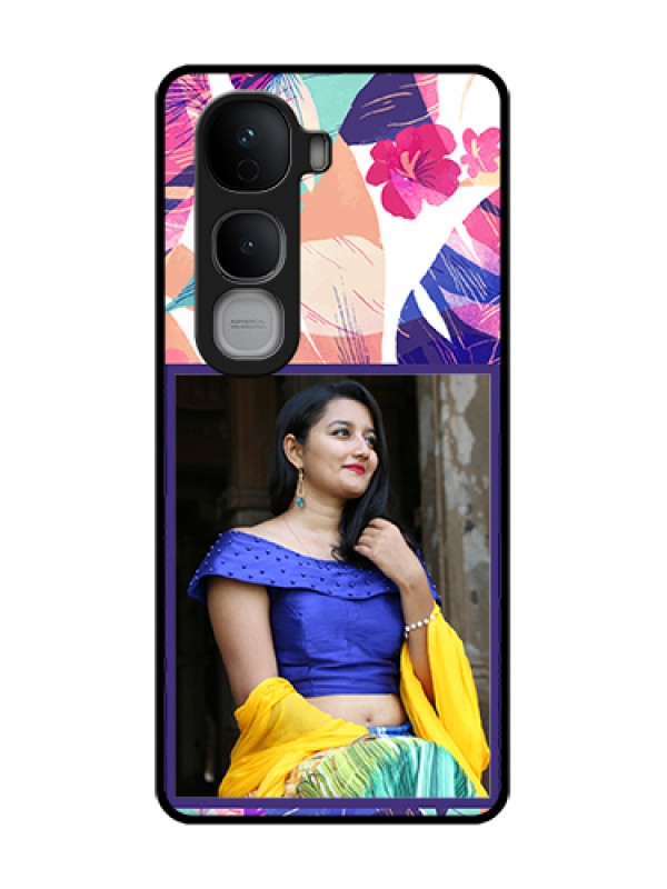 Custom Vivo Y400 Pro 5G Custom Metal Phone Case - Abstract Floral Design