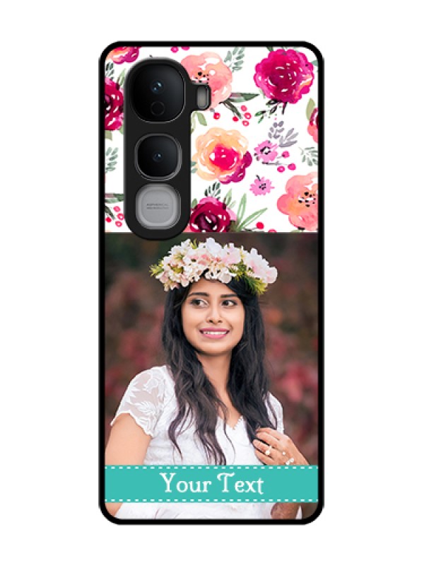 Custom Vivo Y400 Pro 5G Custom Metal Phone Case - Water Colors Floral Design