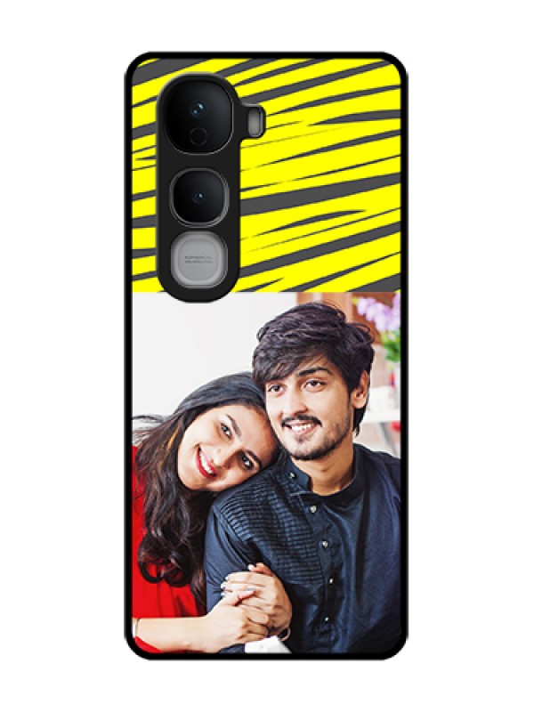 Custom Vivo Y400 Pro 5G Custom Metal Phone Case - Yellow Abstract Design