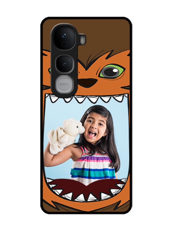 Custom Vivo Y400 Pro 5G Custom Metal Phone Case - Owl Monster Back Case Design