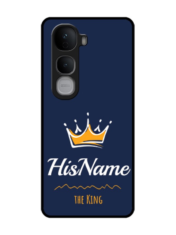Custom Vivo Y400 Pro 5G Custom Metal Phone Case - King With Name Design