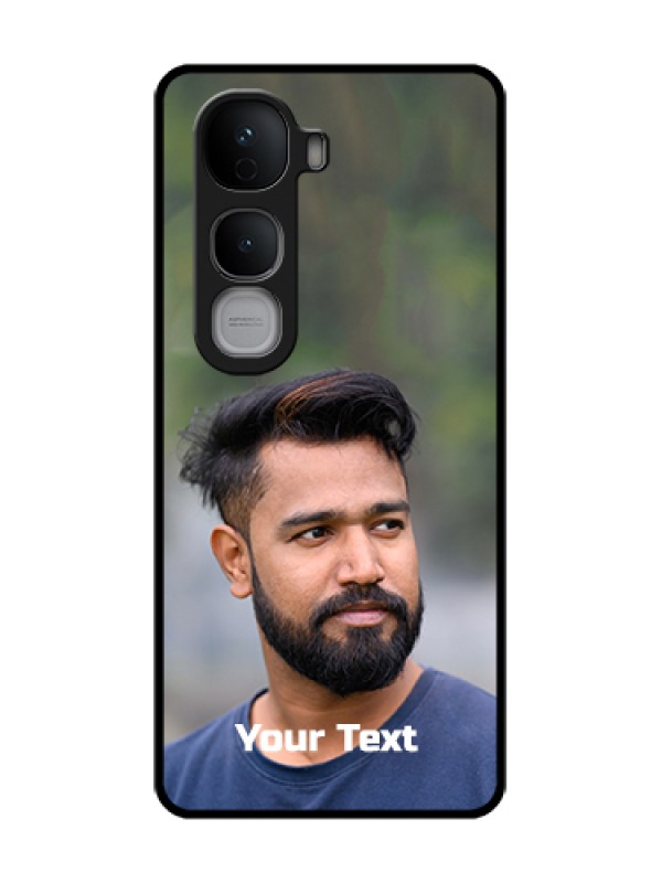 Custom Vivo Y400 Pro 5G Custom Metal Phone Case - Photo With Text Design