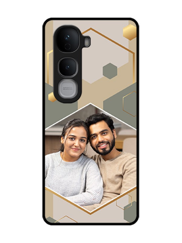 Custom Vivo Y400 Pro 5G Custom Metal Phone Case - Stylish Hexagon Pattern Design