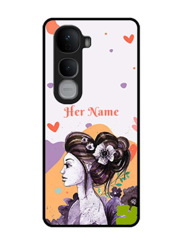 Custom Vivo Y400 Pro 5G Custom Metal Phone Case - Woman And Nature Design