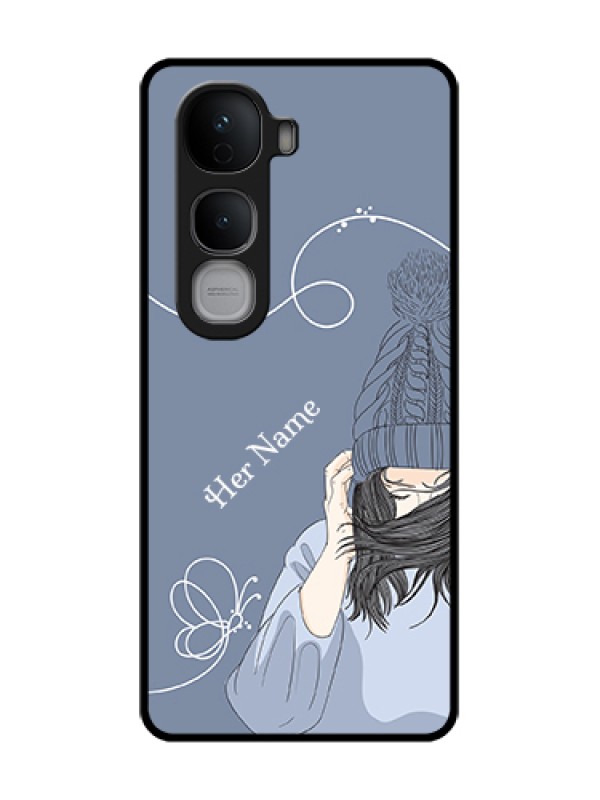 Custom Vivo Y400 Pro 5G Custom Metal Phone Case - Girl In Winter Outfit Design