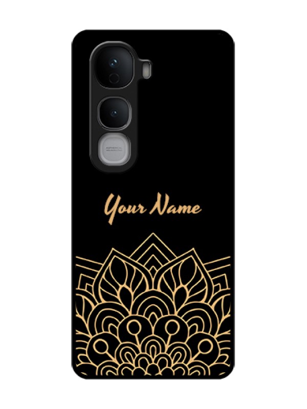 Custom Vivo Y400 Pro 5G Custom Metal Phone Case - Golden Mandala Design