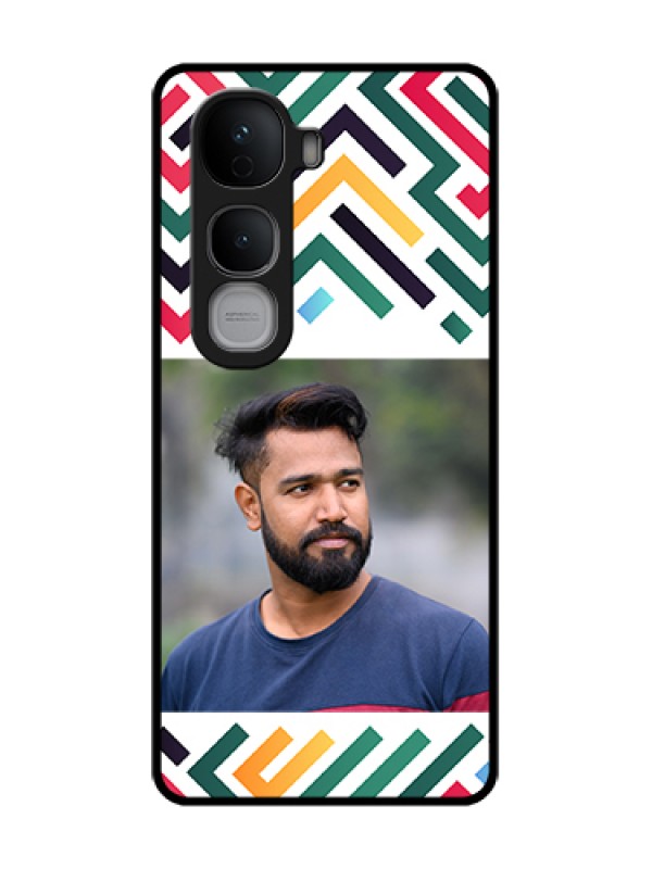 Custom Vivo Y400 Pro 5G Custom Metal Phone Case - Colorful Maze Pattern Design