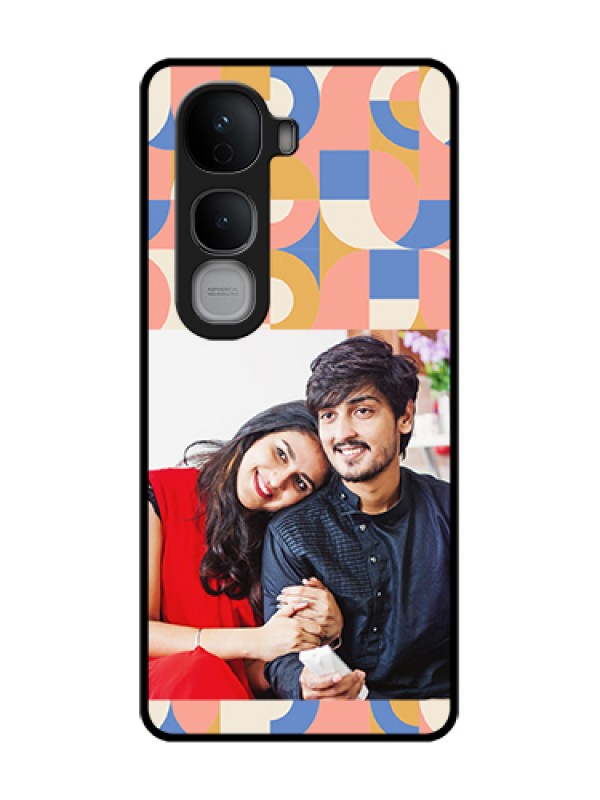 Custom Vivo Y400 Pro 5G Custom Metal Phone Case - Semi - Circle Maze Pattern Design