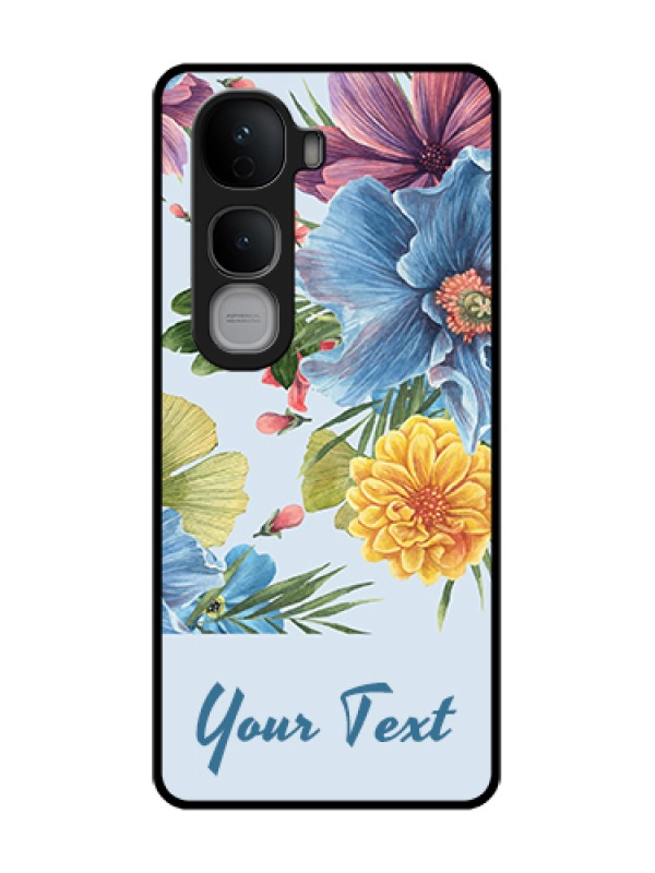 Custom Vivo Y400 Pro 5G Custom Metal Phone Case - Stunning Watercolored Flowers Painting Design