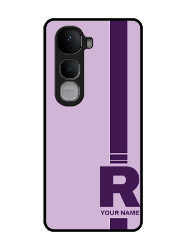 Custom Vivo Y400 Pro 5G Custom Metal Phone Case - Simple Dual Tone Stripe With Name Design