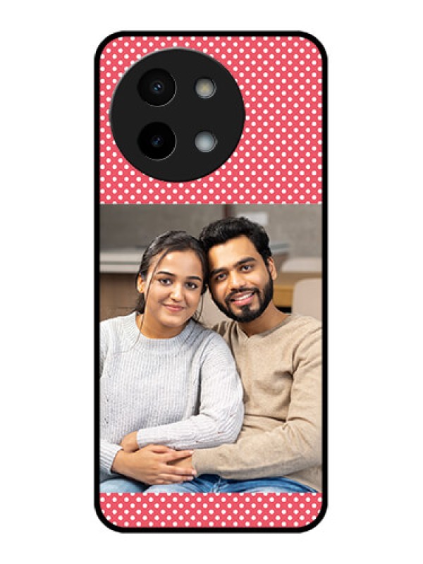 Custom Vivo Y58 5G Custom Metal Phone Case - White Dotted Design