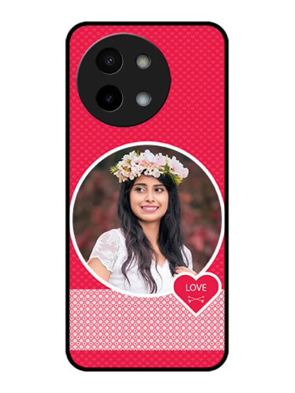 Custom Vivo Y58 5G Custom Metal Phone Case - Pink Color Pattern Design