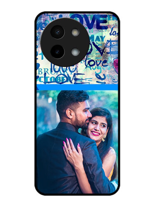 Custom Vivo Y58 5G Custom Metal Phone Case - Colorful Love Design