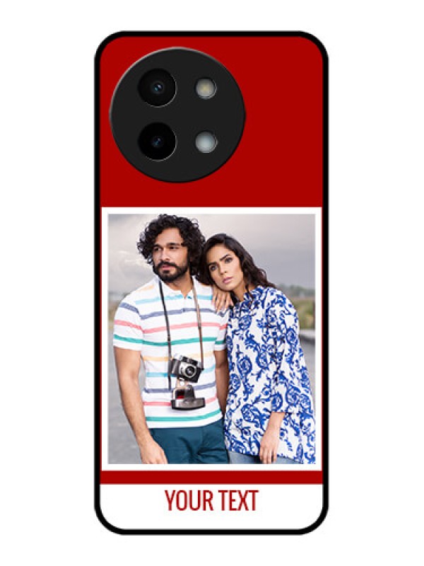 Custom Vivo Y58 5G Custom Metal Phone Case - Red Color Design