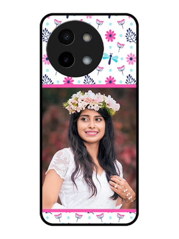 Custom Vivo Y58 5G Custom Metal Phone Case - Colorful Flower Design