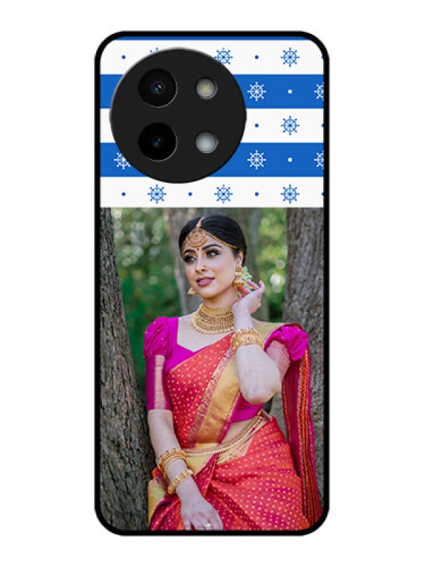 Custom Vivo Y58 5G Custom Metal Phone Case - Snow Pattern Design