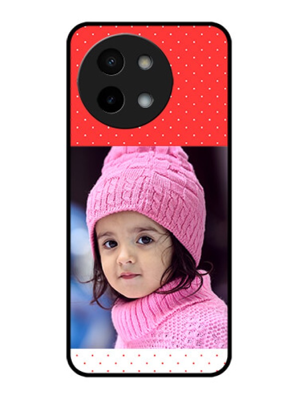 Custom Vivo Y58 5G Custom Metal Phone Case - Red Pattern Design