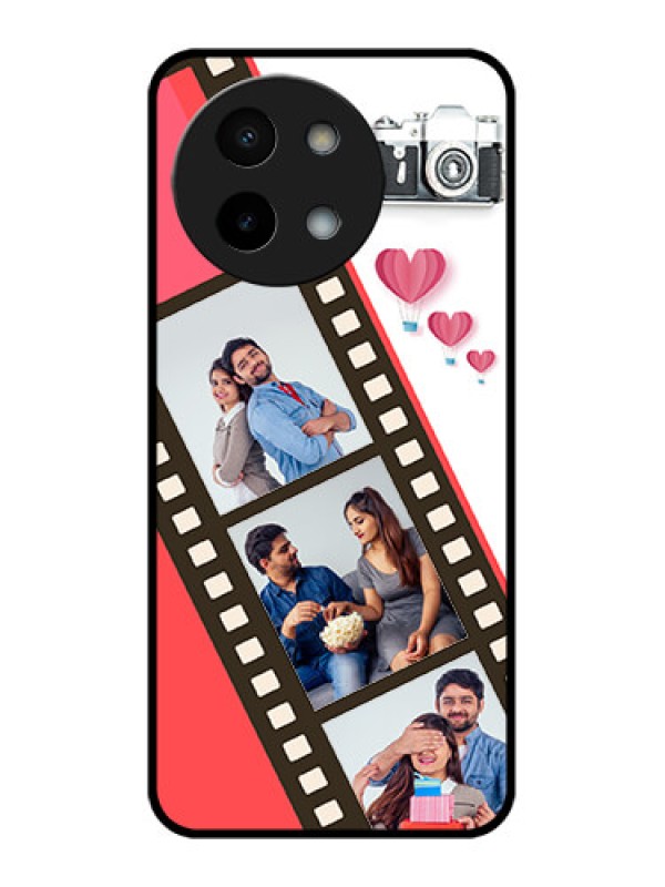 Custom Vivo Y58 5G Custom Metal Phone Case - 3 Image Holder With Film Reel