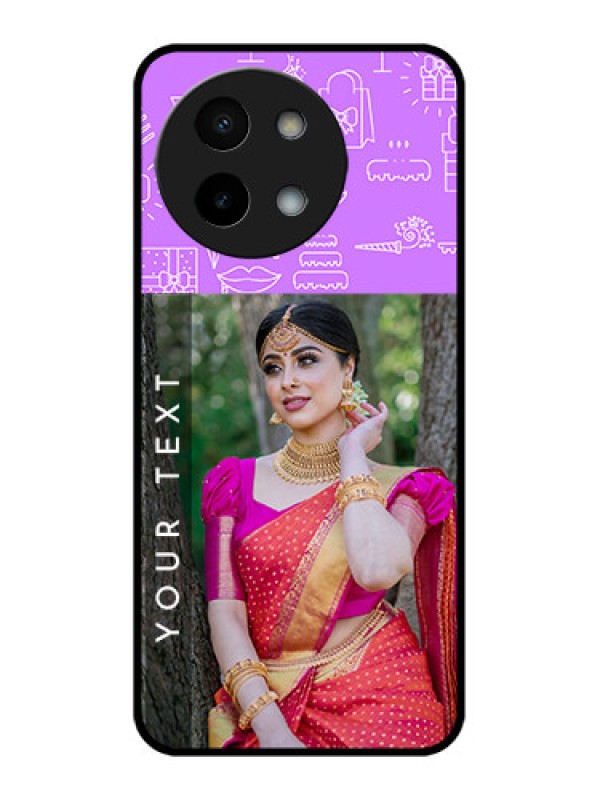 Custom Vivo Y58 5G Custom Metal Phone Case - Birthday Icons Design