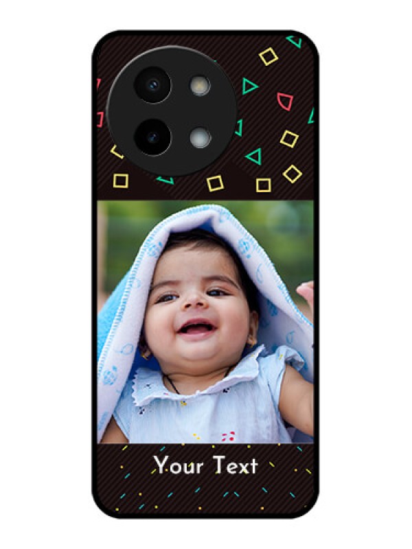 Custom Vivo Y58 5G Custom Metal Phone Case - With Confetti Birthday Design