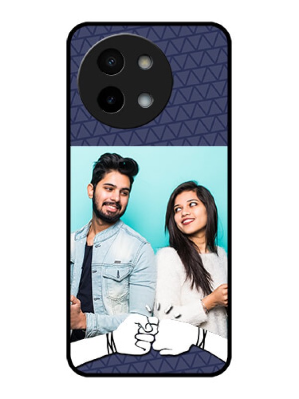 Custom Vivo Y58 5G Custom Metal Phone Case - With Best Friends Design