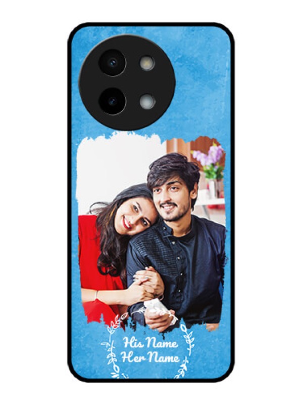 Custom Vivo Y58 5G Custom Metal Phone Case - Blue Color Vintage Design