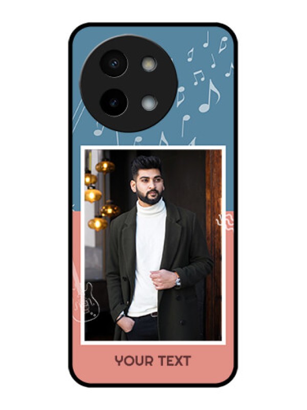 Custom Vivo Y58 5G Custom Metal Phone Case - With Color Musical Note Design