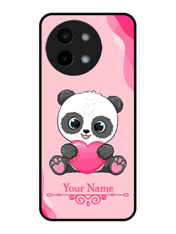 Custom Vivo Y58 5G Custom Metal Phone Case - Cute Panda Design