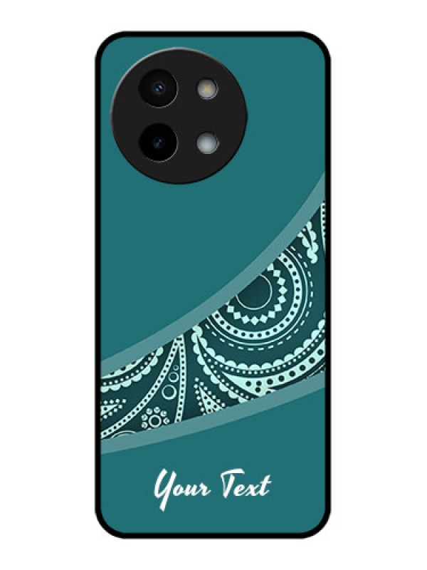 Custom Vivo Y58 5G Custom Metal Phone Case - Semi Visible Floral Design