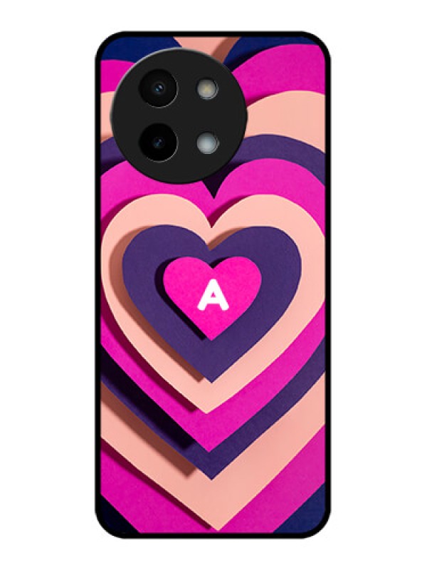 Custom Vivo Y58 5G Custom Metal Phone Case - Cute Heart Pattern Design