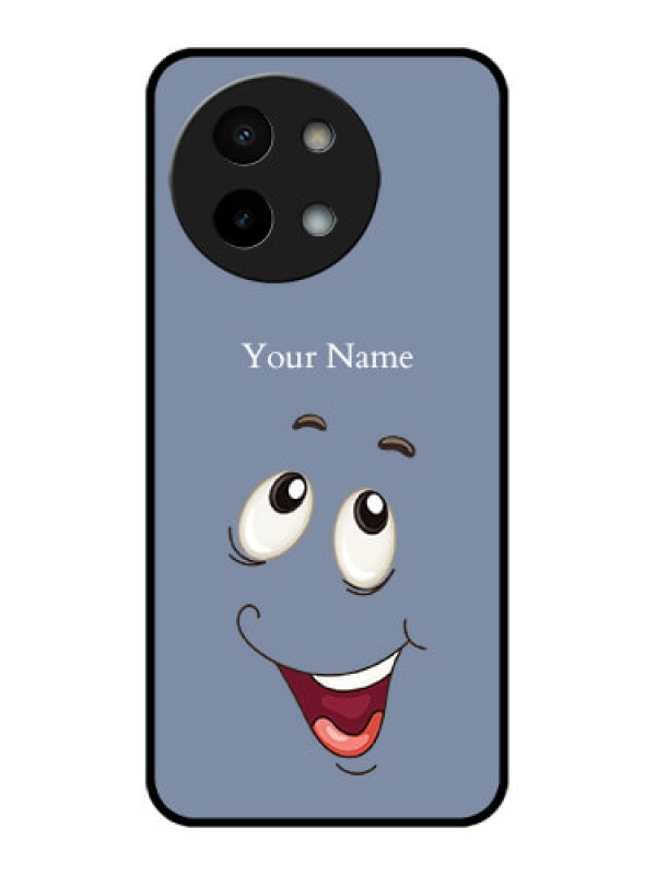 Custom Vivo Y58 5G Custom Metal Phone Case - Laughing Cartoon Face Design