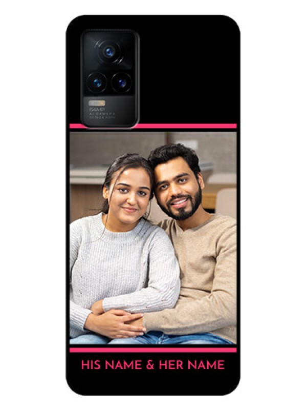 Custom Vivo Y73 Custom Metal Phone Case - With Add Text Design