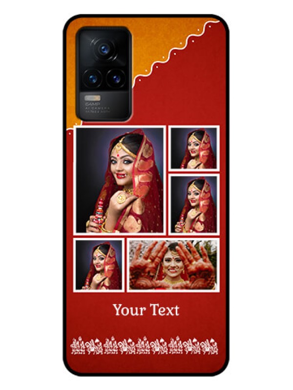 Custom Vivo Y73 Custom Metal Phone Case - Wedding Pic Upload Design