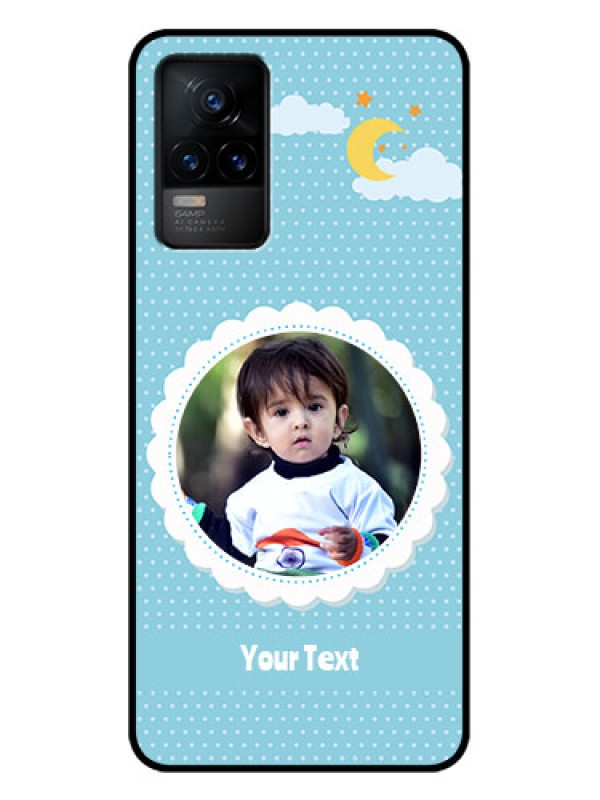 Custom Vivo Y73 Custom Metal Phone Case - Violet Pattern Design