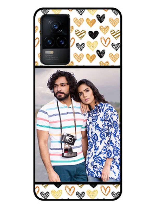 Custom Vivo Y73 Custom Metal Phone Case - Love Symbol Design