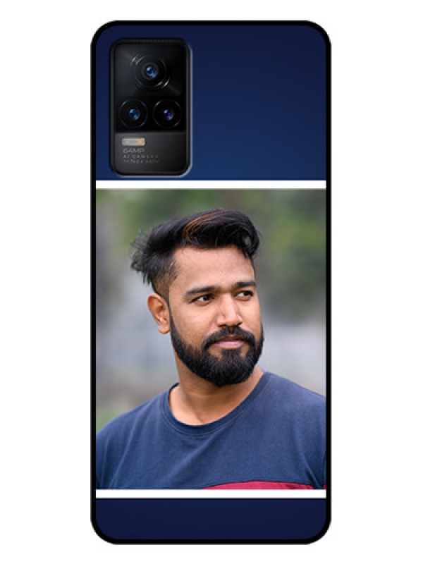 Custom Vivo Y73 Custom Metal Phone Case - Simple Royal Blue Design