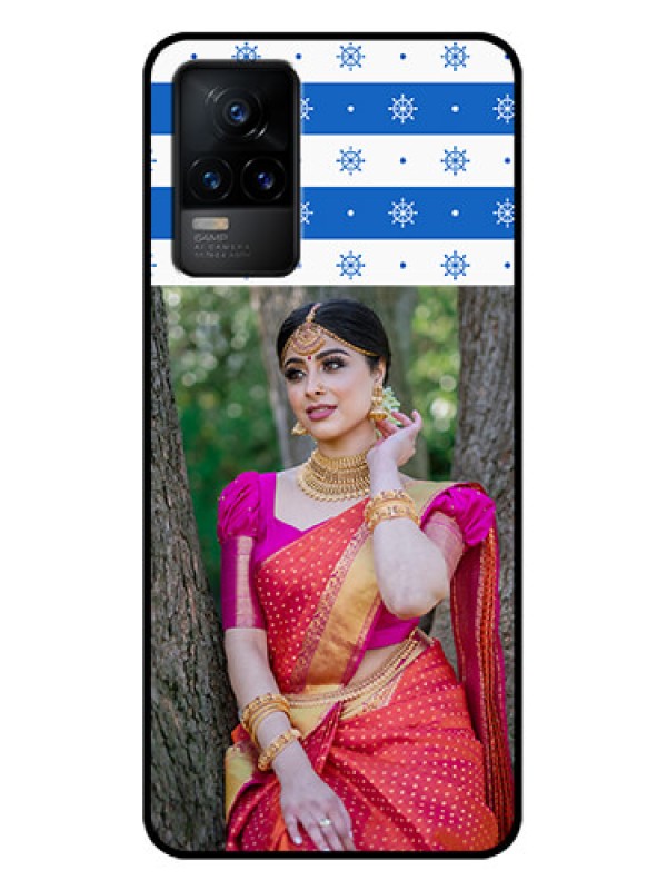 Custom Vivo Y73 Custom Metal Phone Case - Snow Pattern Design