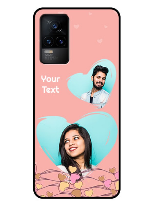 Custom Vivo Y73 Custom Metal Phone Case - Love Doodle Design