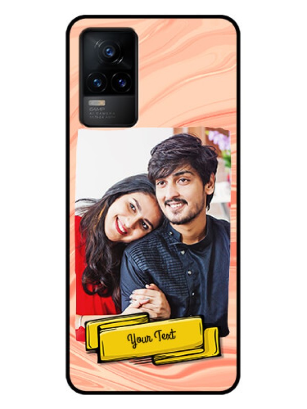 Custom Vivo Y73 Custom Metal Phone Case - Marble Texture Design