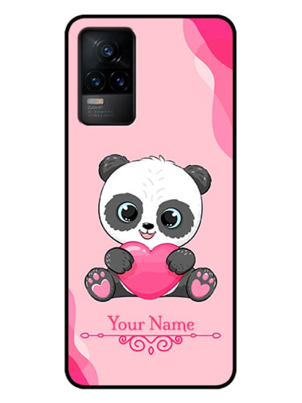 Custom Vivo Y73 Custom Metal Phone Case - Cute Panda Design