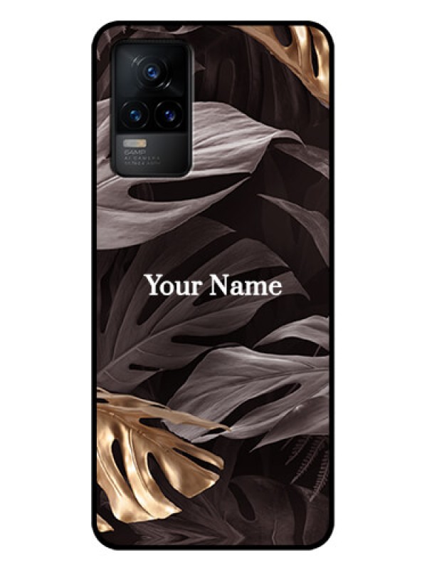 Custom Vivo Y73 Custom Metal Phone Case - Wild Leaves Digital Paint Design
