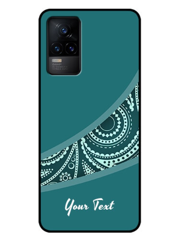 Custom Vivo Y73 Custom Metal Phone Case - Semi Visible Floral Design