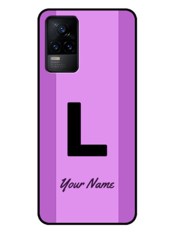 Custom Vivo Y73 Custom Metal Phone Case - Tricolor Custom Text Design