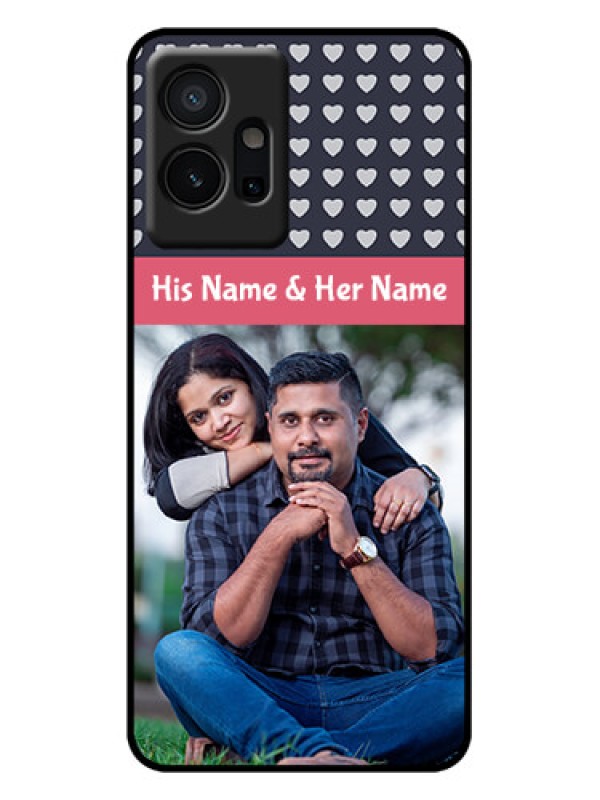 Custom Vivo Y75 5G Custom Metal Phone Case - Love Symbols Design