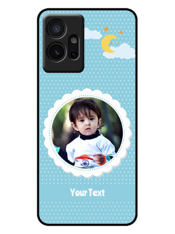 Custom Vivo Y75 5G Custom Metal Phone Case - Violet Pattern Design