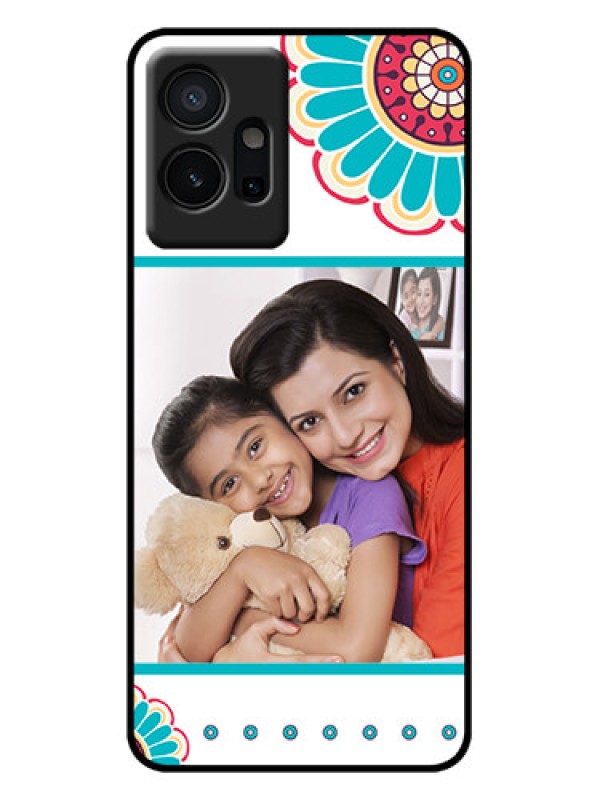 Custom Vivo Y75 5G Custom Metal Phone Case - Flower Design